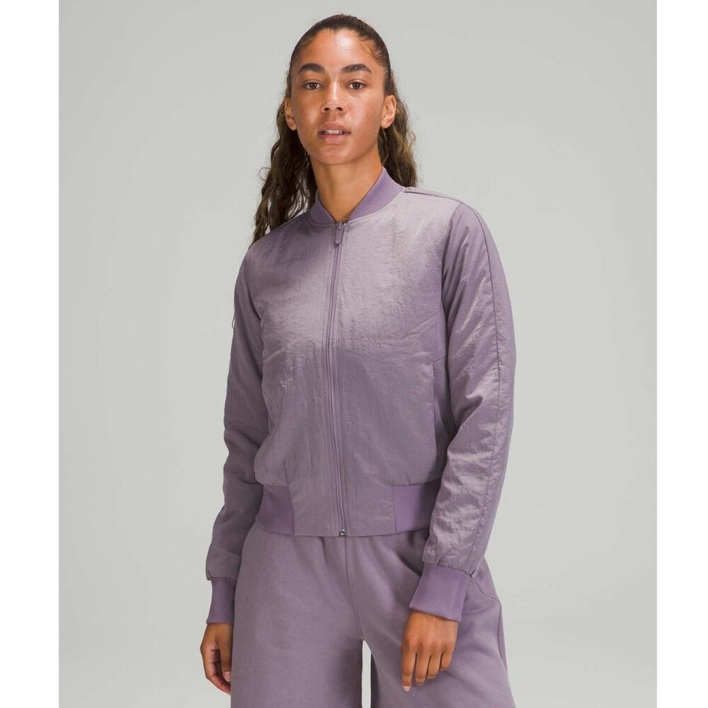 Lululemon Non-Stop Bomber Reversible / Size 6 / Dusky Lavender Insulated Jacket